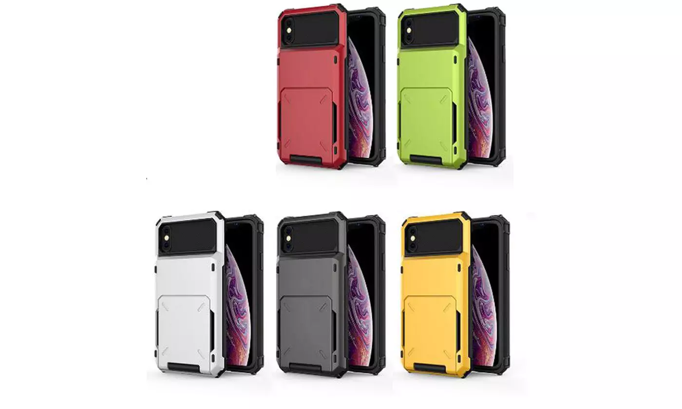 Coque anti-chocs pour iPhone avec fente porte-cartes - Primary Image