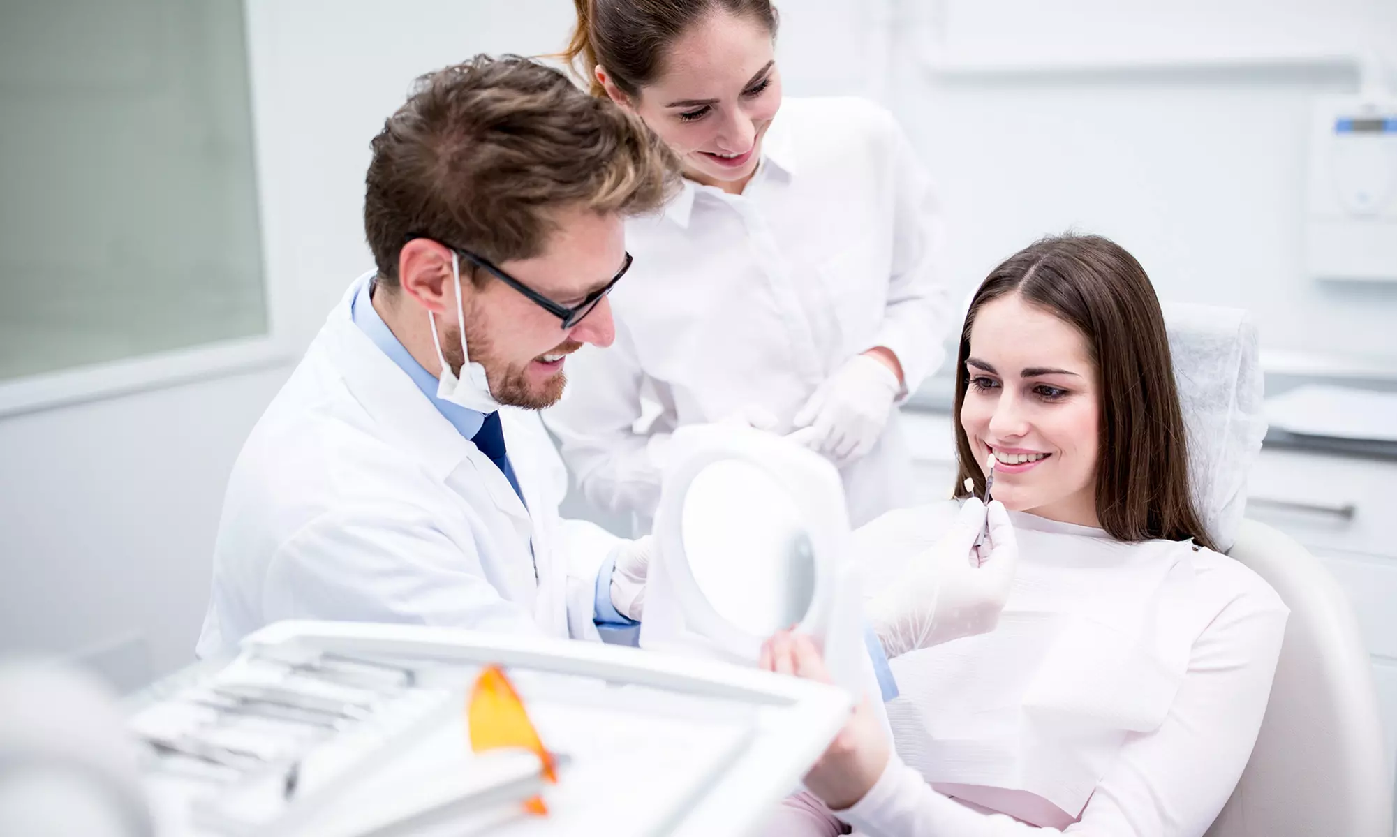 Dental Cleaning and Exam with Two Intraoral X-Rays for One or Two at Liberty Square Dental Group (Up to 78% Off) - Primary Image