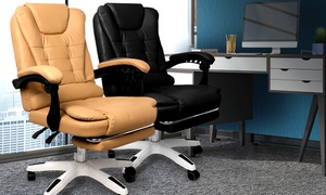 PU Leather Reclining Office Chair