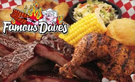 $10 for $20 for Lunch or $15 for $30 for Dinner at Famous Dave's BBQ - Primary Image