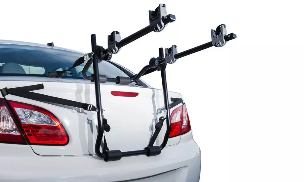 Trunk Bike Mounts for Most Sedan Cars (Fits Two Bikes) - Primary Image