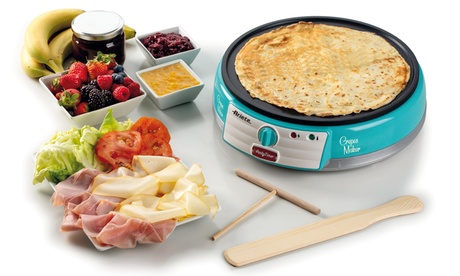 Piastra elettrica per crepes Ariete azzurra