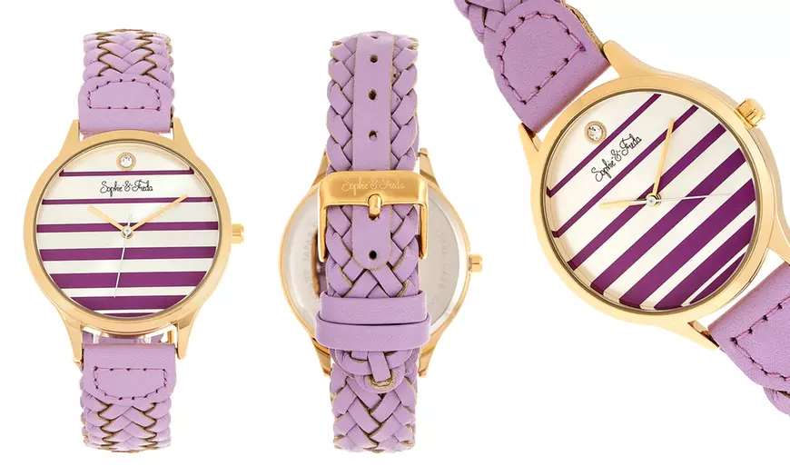Image 6: Reloj hecho con cristales de Swarovski®, de Sophie & Freda
