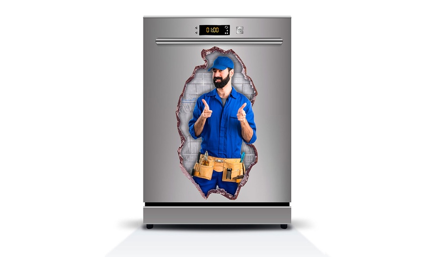 Image 5: 3D Dishwasher Vinyl Stickers