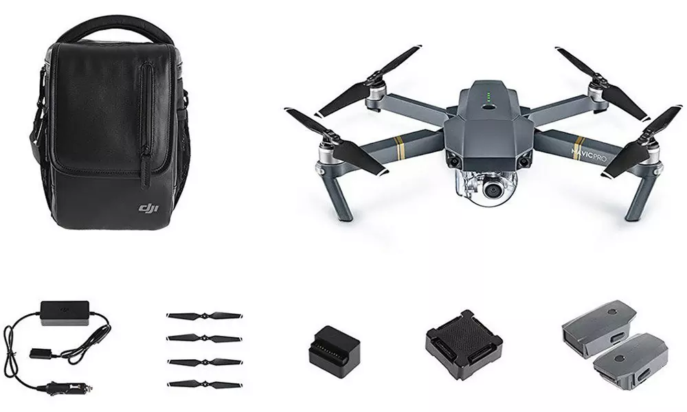 DJI Mavic Pro Drone with Gimbal-Mounted 4K Camera, WiFi, and Optional Backup Battery - Second Medium