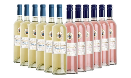 6 o 12 bottiglie di vino Pinot Grigio Ca' Lunghetta, bianco o rosè