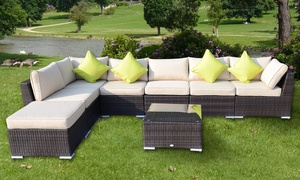 Eight-Piece Modular PE-Rattan Set