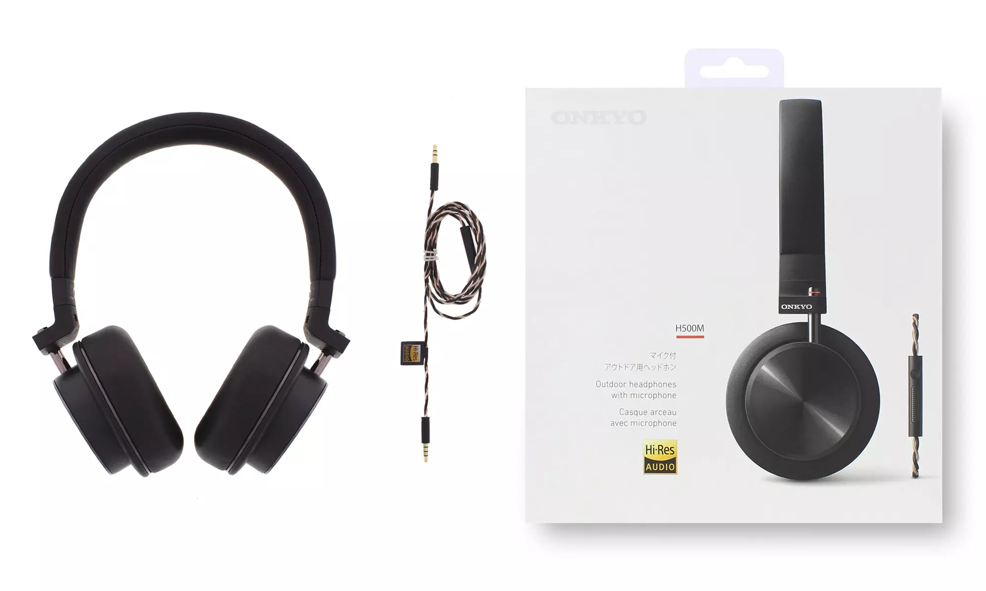 Onkyo H500M Outdoor-Kopfhörer mit Mikrophon - Second Medium