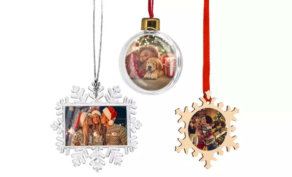Personalized Photo Christmas Ornaments - Up to 32% Off
