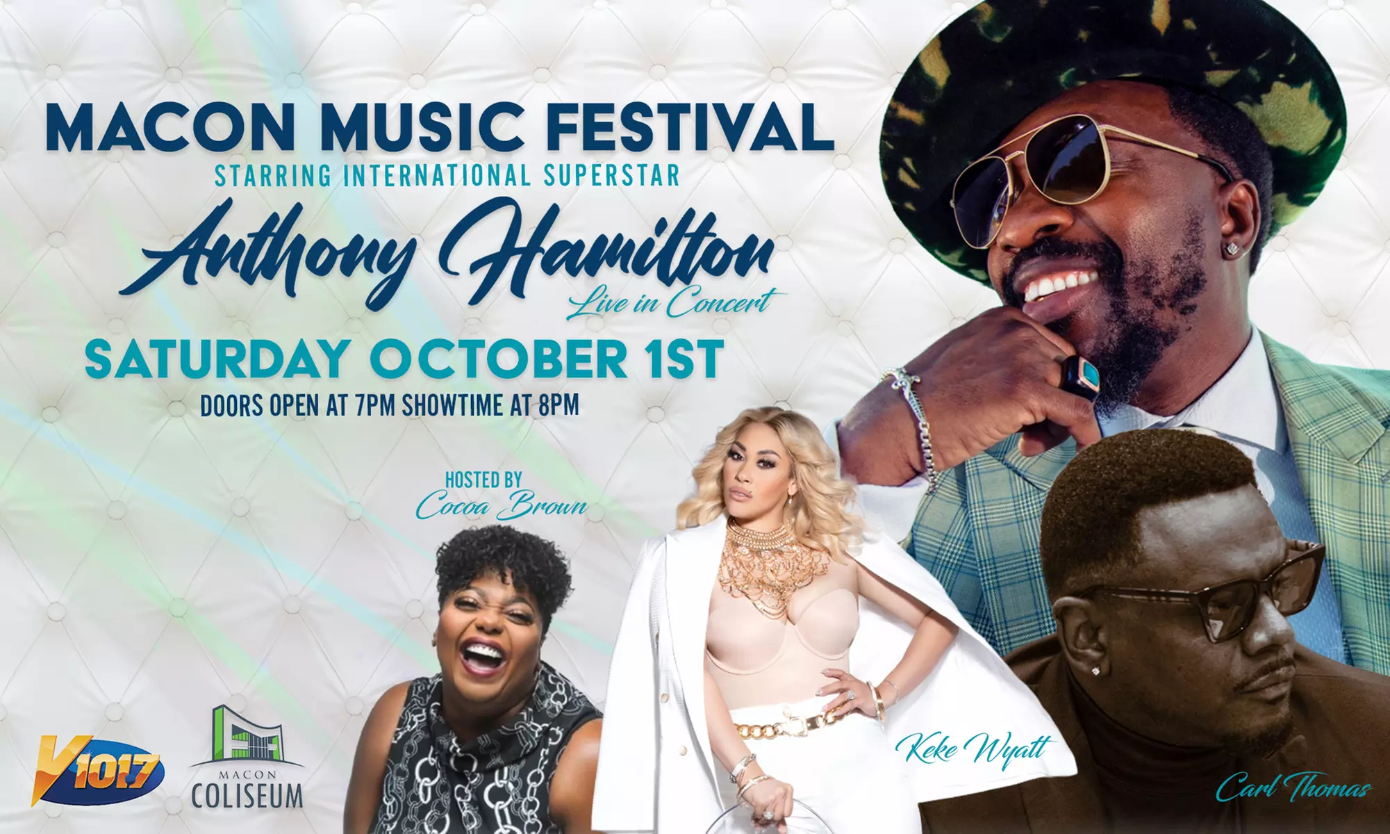 Macon Music Festival Anthony Hamilton Keke Wyatt Carl Thomas Cocoa Brown - Primary Image
