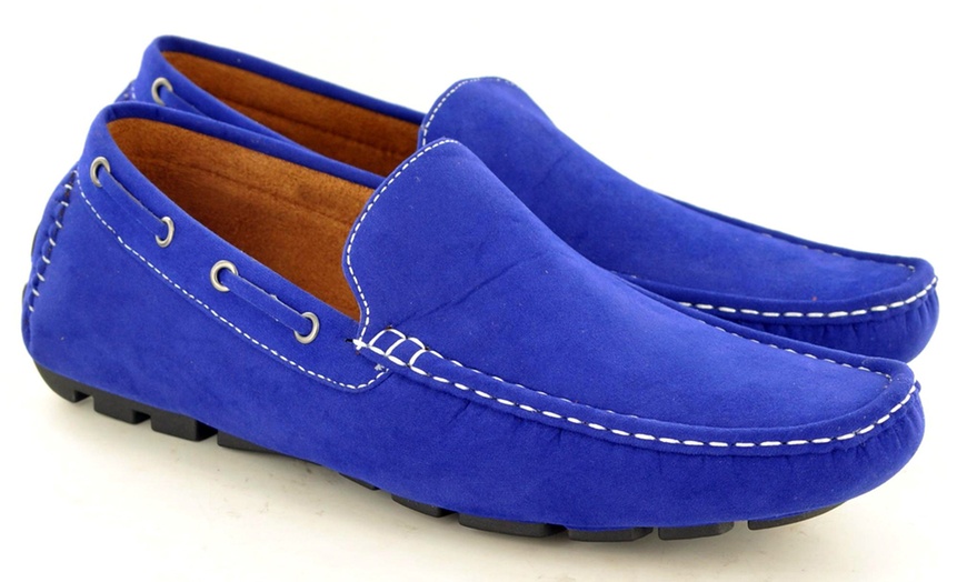 Image 27: Men's Faux Suede Casual Loafers