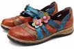 Paire de chaussures plates avec motif floral vintage pour femmes, coloris au choix - Image 4