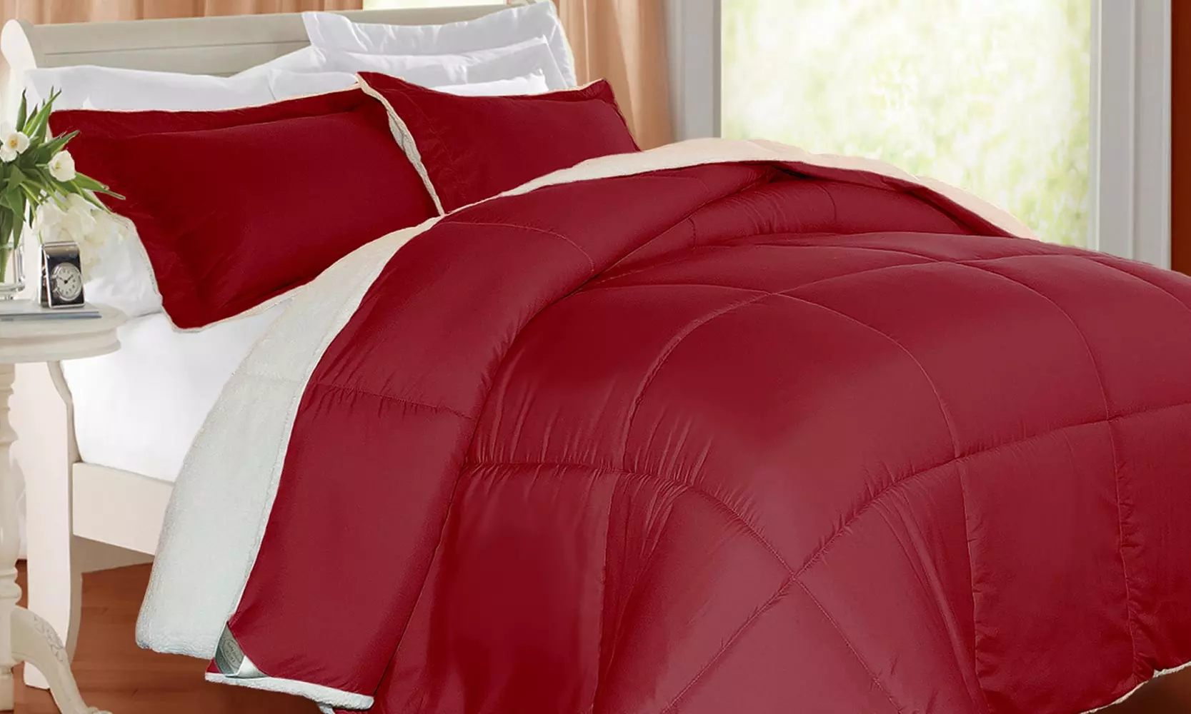 Kathy Ireland Sherpa Comforter Set (3-Piece) - Second Medium