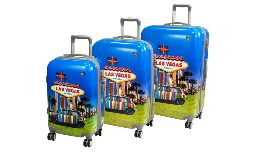 Image 6: Hard Case 3-Piece Luggage Sets