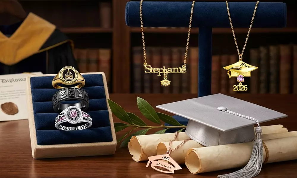 Custom Graduation Jewelry | Personalized Graduation Ring & Necklace