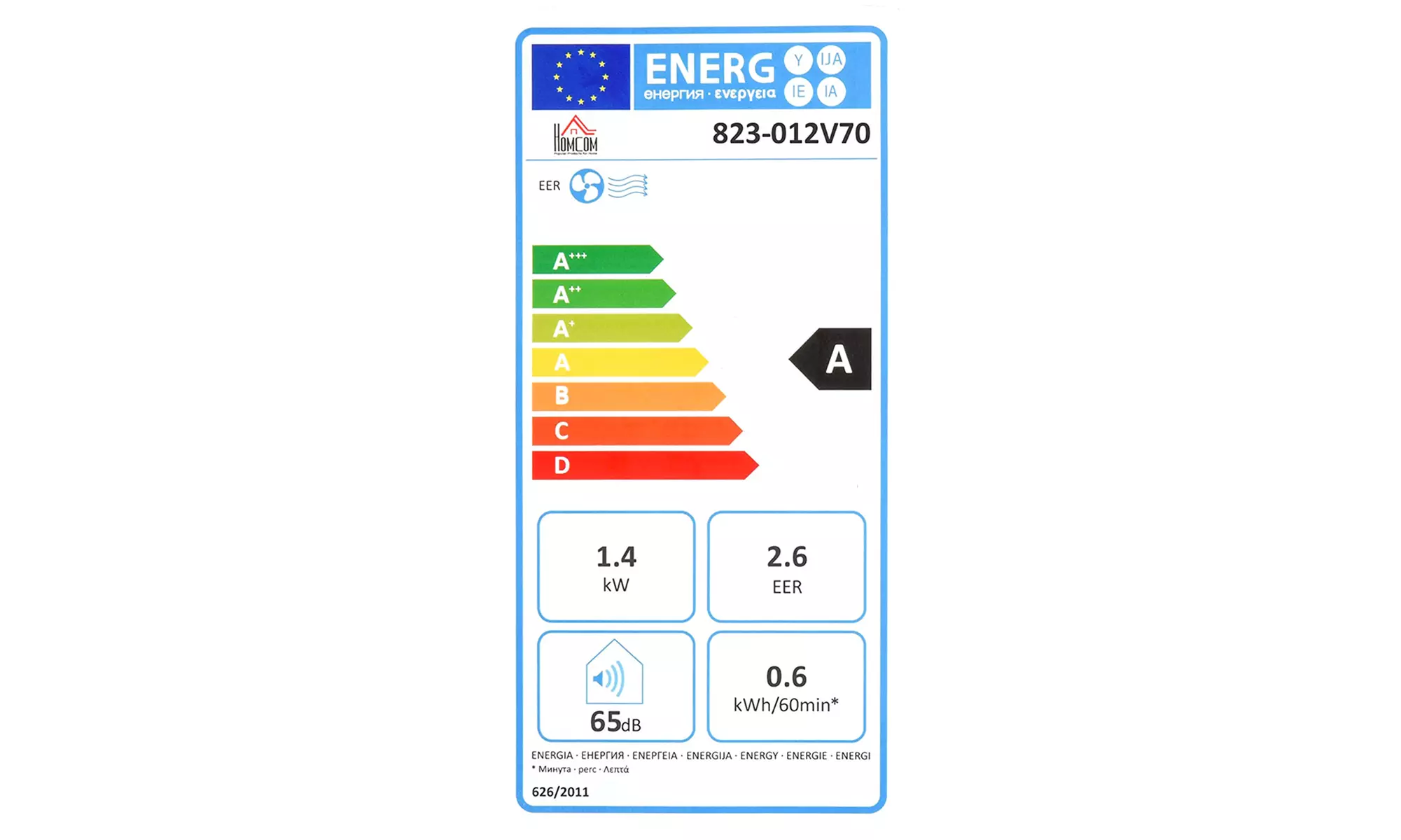 HOMCOM Portable Air Conditioner - 7000 BTU & 7000 BTU 4-in-1 Models