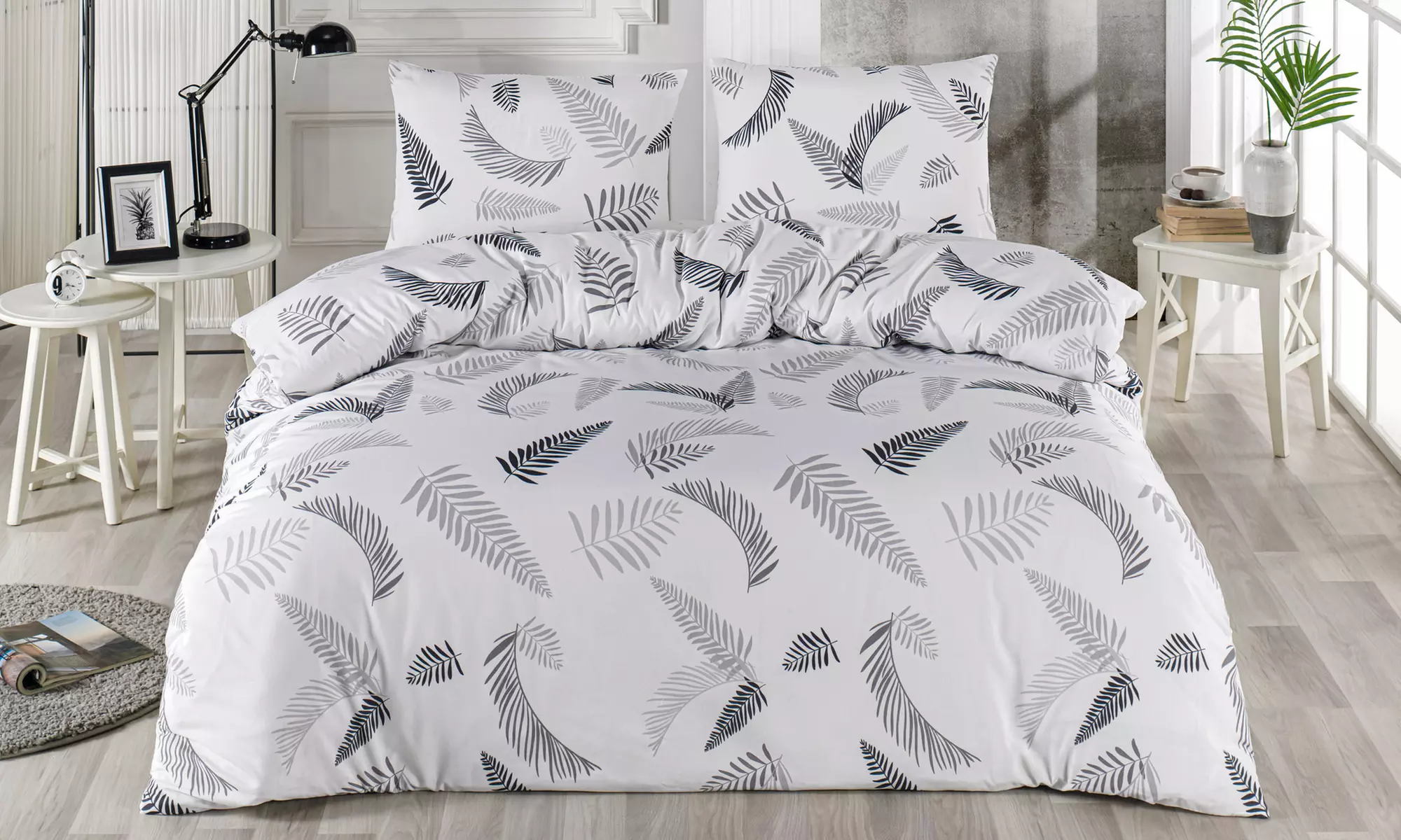 Ensemble housse de couette avec 2 taies d'oreiller