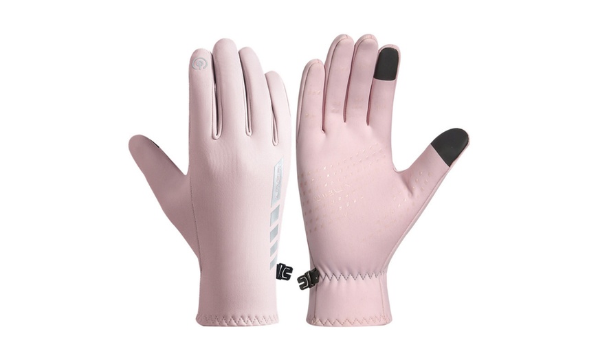 Image 3: Outdoor Reflective Warm Gloves