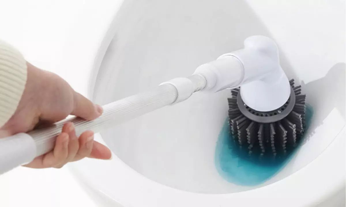 Electric Spin Scrubber with Six Replaceable Brush Heads