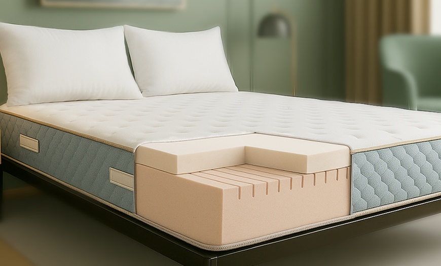 Image 1: The White Stone waterschuim- en geheugenschuimmatras