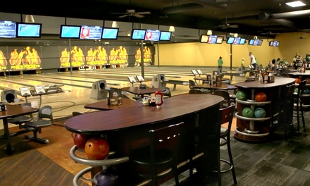 60 minutes of Bowling and Shoe Rental for Two People - Pins 'N Pockets