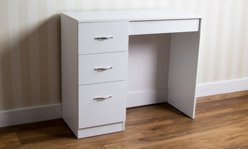 Image 3: Riano Three-Drawer Dressing Table