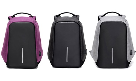 Zaino antifurto con porta USB di ricarica disponibile in 3 colori