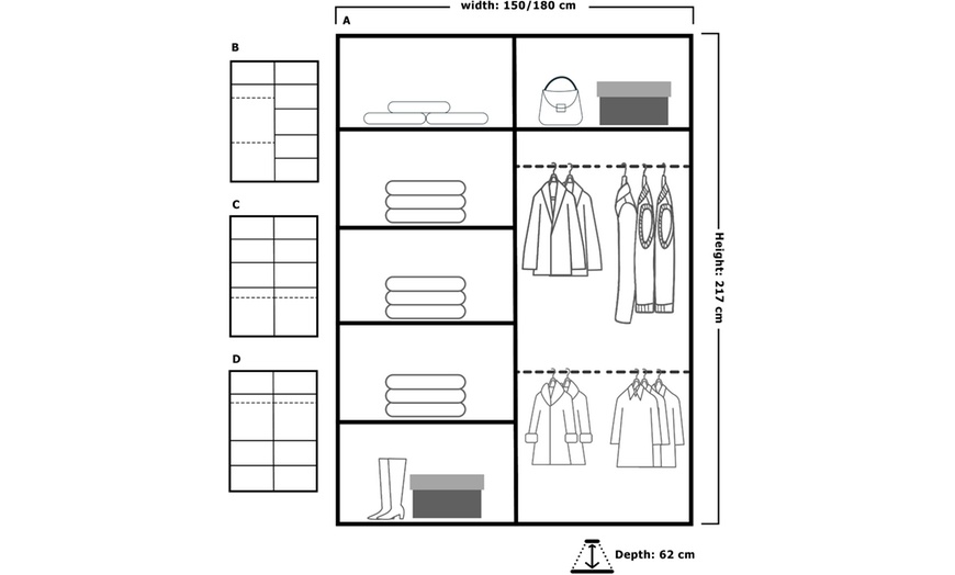 Image 10: Double Sliding Mirror Door Wardrobe