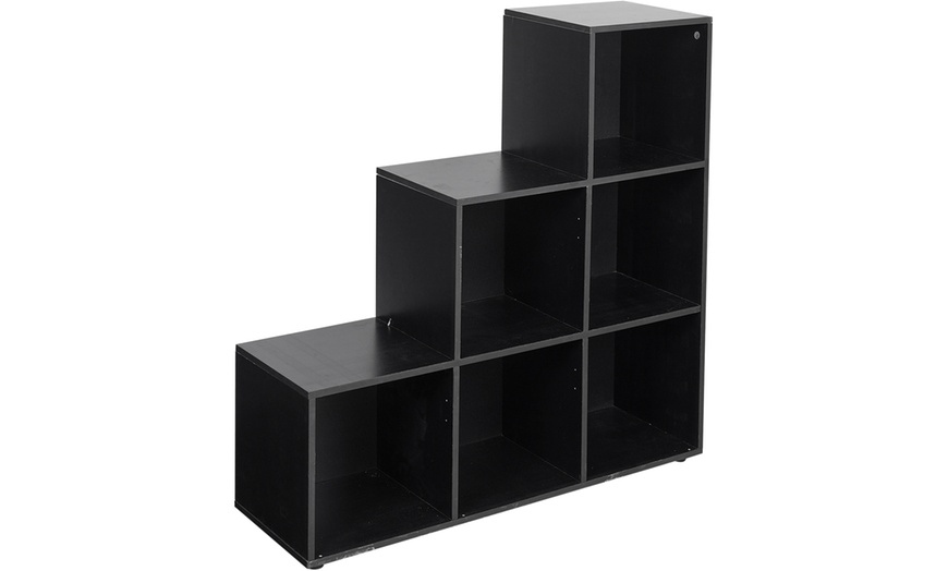 Image 7: Six-Cube Step Storage Shelf Unit