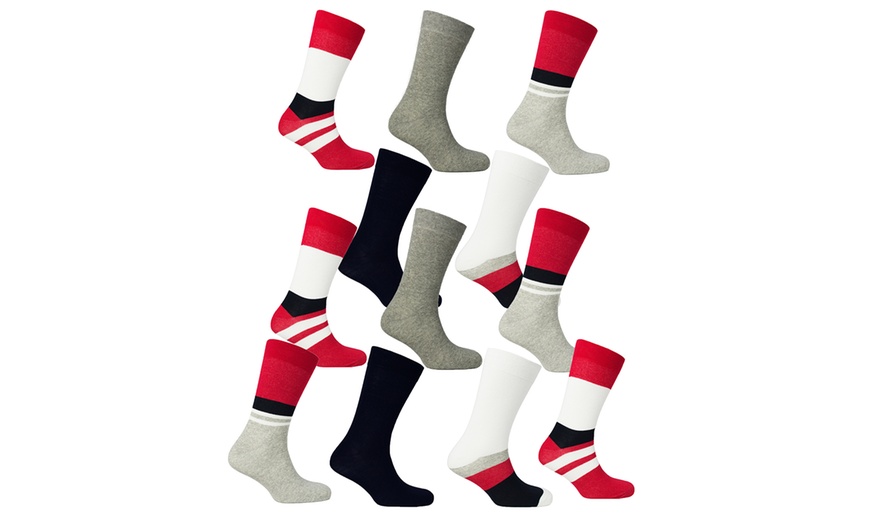 Image 10: 12-Pack of Men's Design Socks