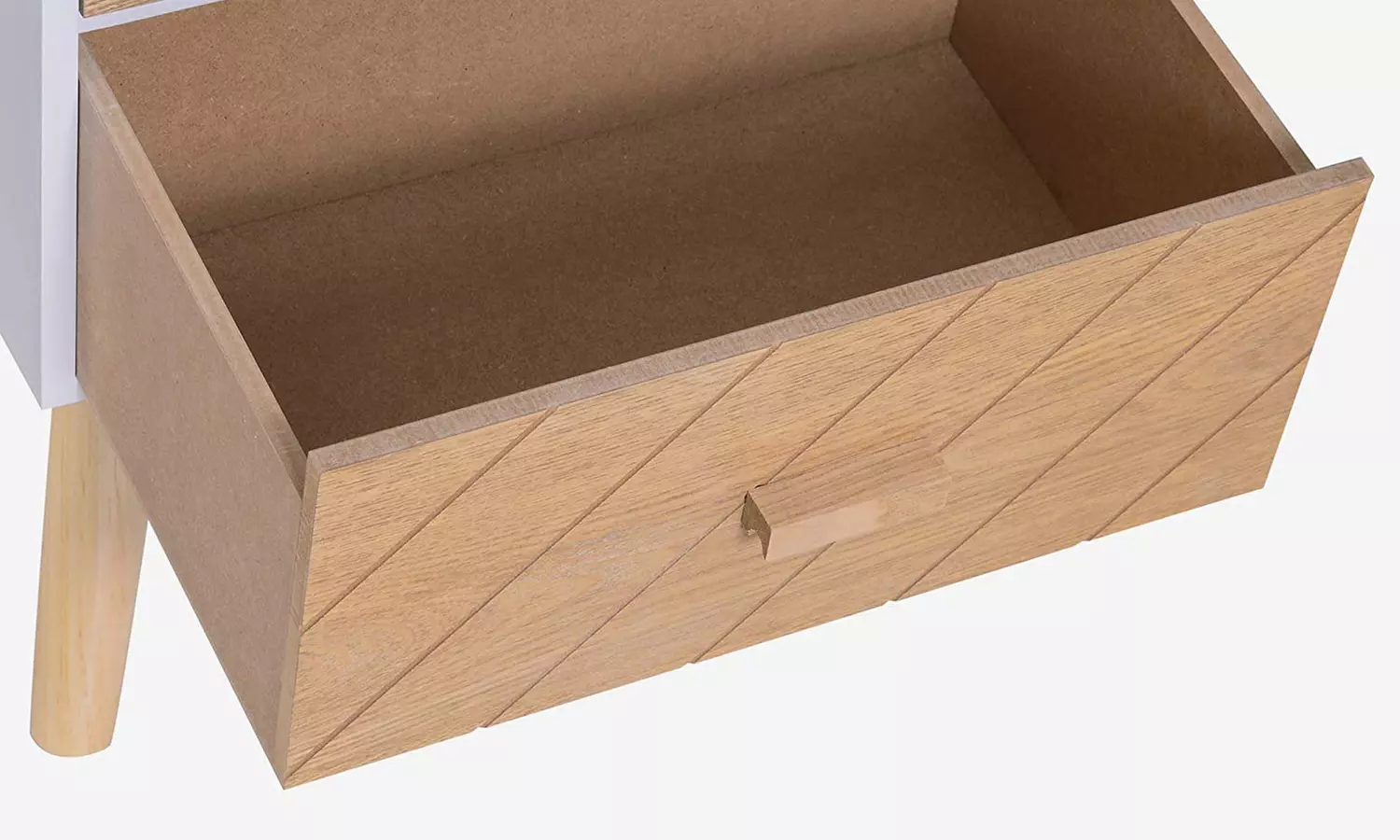 HomCom Bedside Table with 2 Drawers