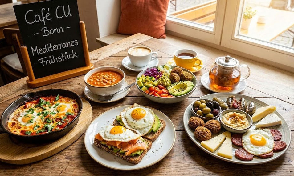 Frühstück nach Wahl inklusive Heißgetränk für 1 bis 4 Personen