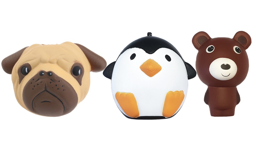 Image 2: Three Giant Animal Squishies