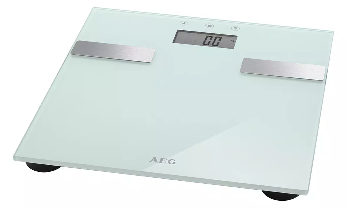 Pèse personne AEG 7 en 1 en verre, écran LCD - Second Medium