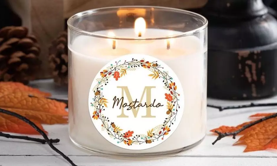 Create Custom Holiday Vibes with Personalized 3-Wick Candles