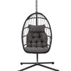 Image 38: Outdoor Hanging Egg Chair with Cushion