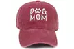 Pure Cotton "Dog Mom" Baseball Cap Hat - Second Medium