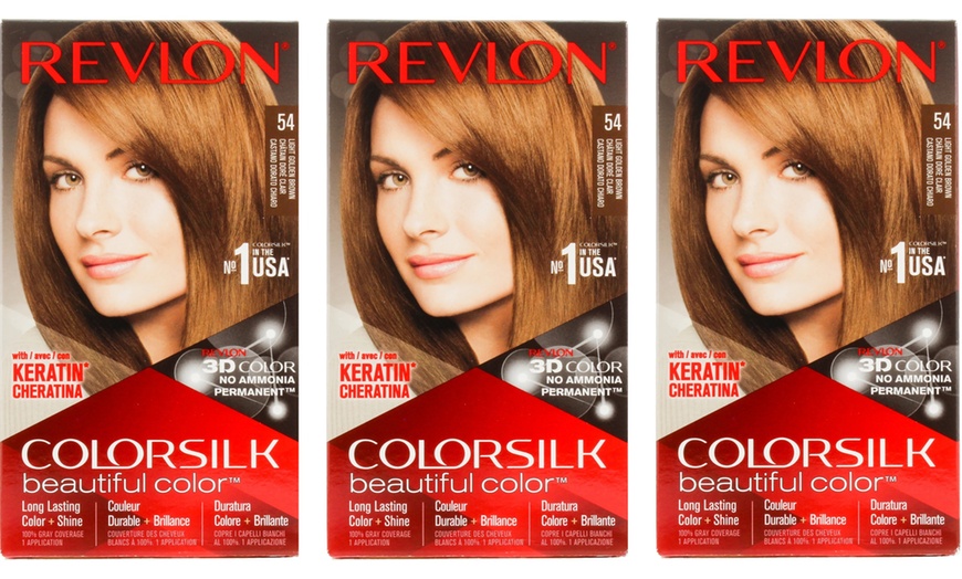 Image 10: Revlon Colorsilk Permanent Hair Colour Three-Pack