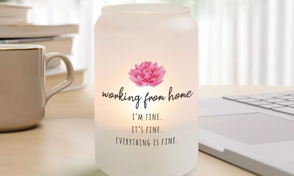 Custom holiday home decor with personalized votive holders