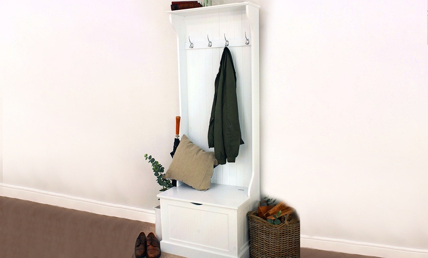 Image 1: Hallway Coat or Shoe Storage Unit