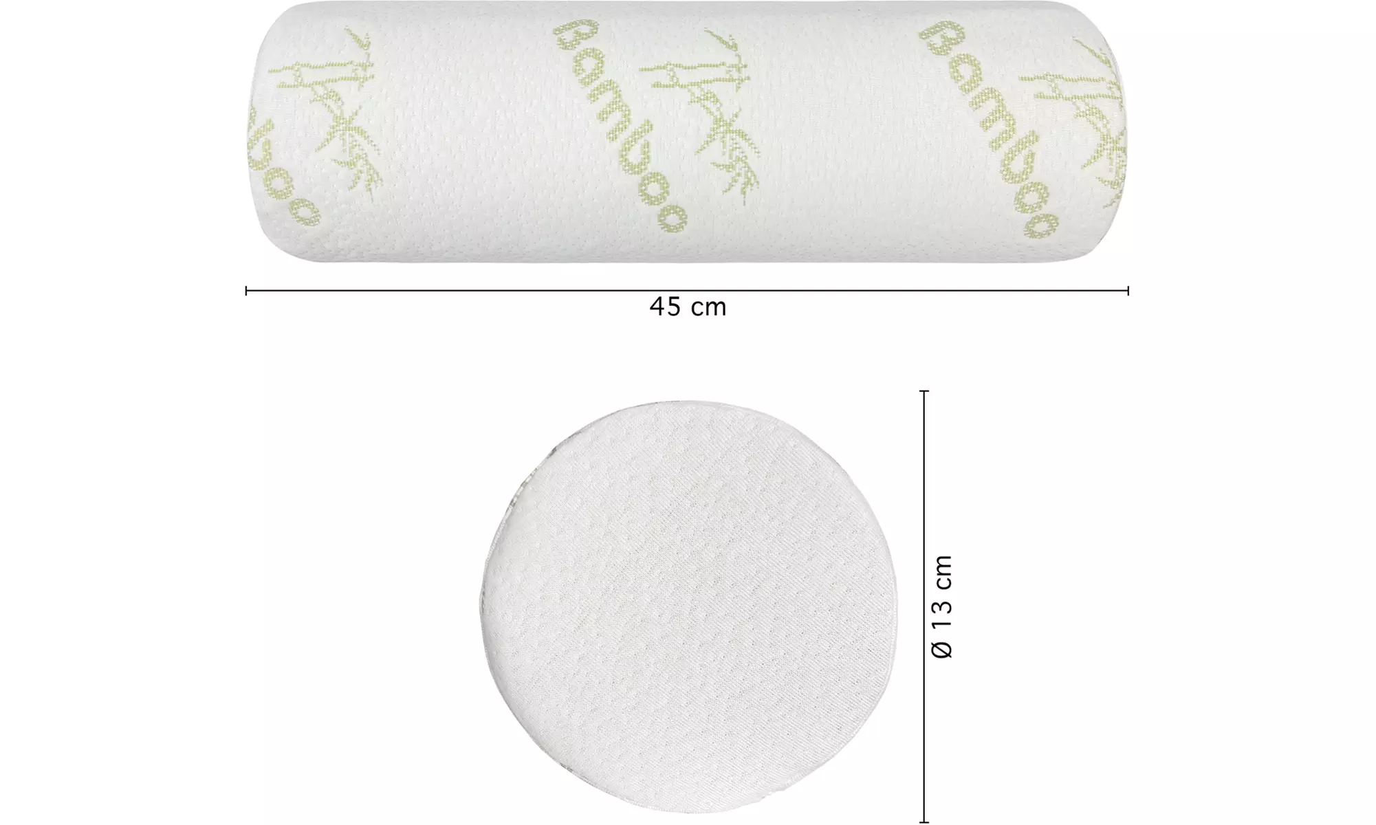 Coussin pour jambes à mousse à mémoire de forme et revêtement bambou