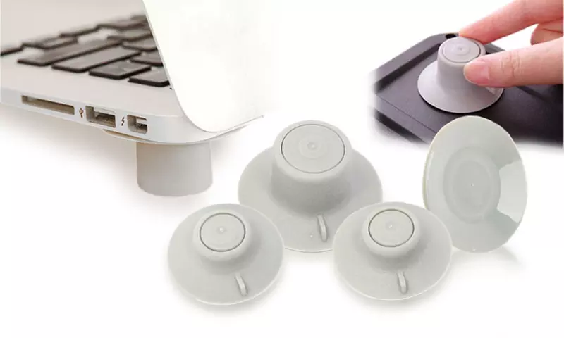 1x oder 2x 4-teiliges Laptop Kühl-Füße-Set - Primary Image