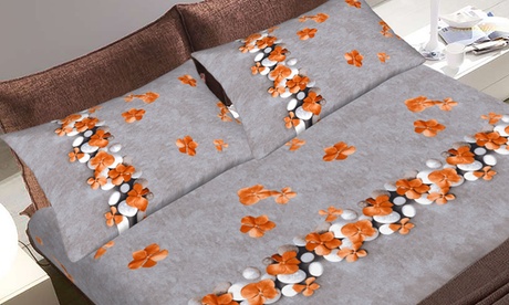 Completo lenzuola a 2 piazze in cotone disponibile in diversi colori e diverse fantasie