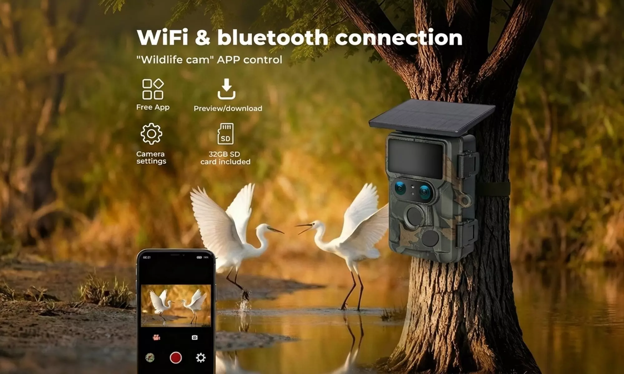 Centra High-Performance Solar Powered 4K Wildlife Trail Cameras