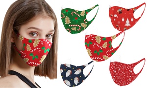 Christmas-Themed Face Mask