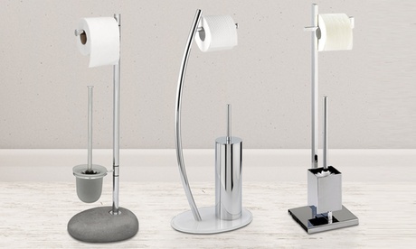 Piantane e accessori porta rotolo e scopino Wenko disponibili in vari modelli