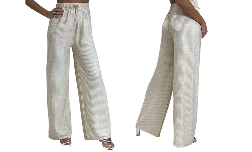 Image 21: Women's Wide Leg Trousers 