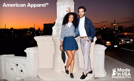 $25 for $50 (or $50 for $100) Worth of Clothing and Accessories from American Apparel Online or In-Store. Valid in the US Only. - Primary Image