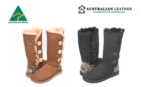 Australian Leather Button UGGs