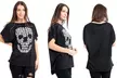 T-shirt femme tête de mort - Second Medium